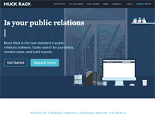 Tablet Screenshot of muckrack.com